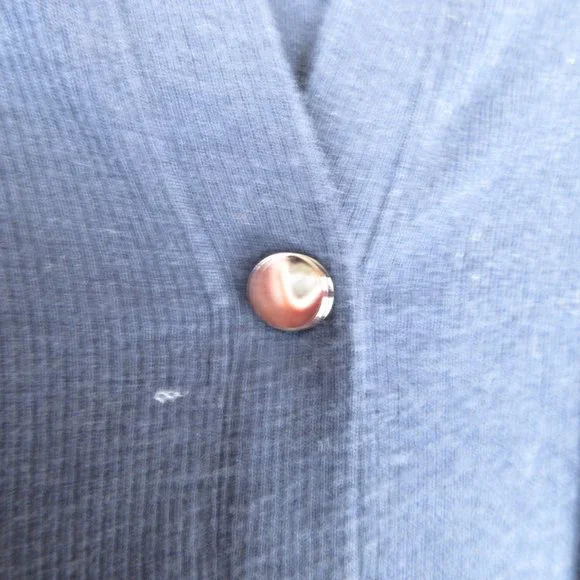 Athleta Navy Ribbed Henley Maxi Dress Size S Sleeveless - Picture 13 of 14